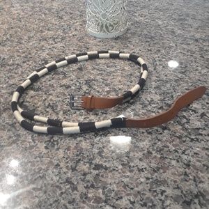 Navy striped Spring/Summer belt